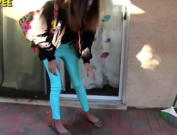 New girls pissing their pants in public real wetting 2018