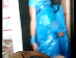 Indian crossdresser got cum tribute