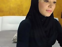 Arab hijab slut strip  &_ masturbation heavens cam