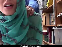 Hijab Enervating teen Blackmailed and Fucked For Stealing